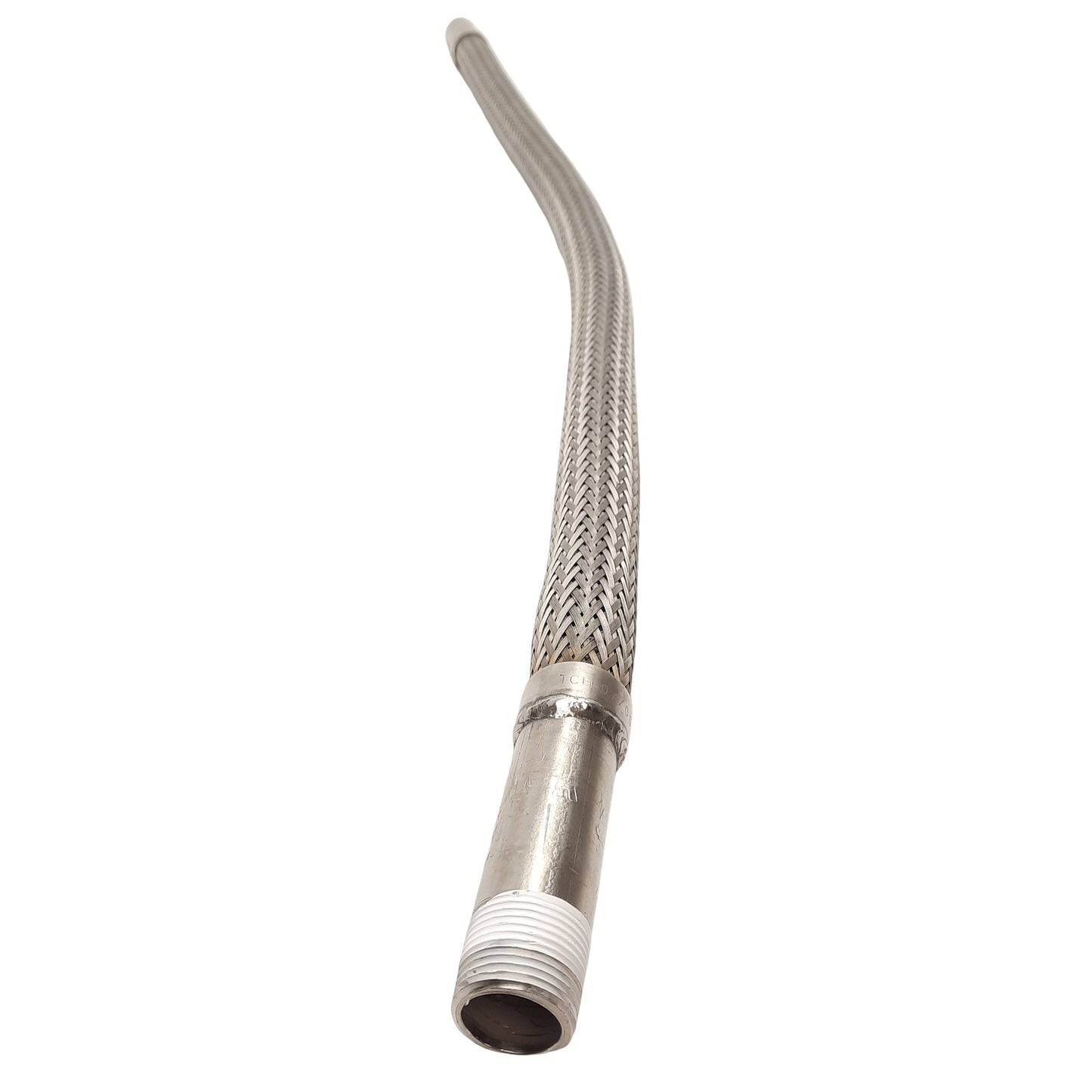 Used Stainless Steel Braided Flexible Hose, 1in NPT Male, ø1.1in OD, 36in Long