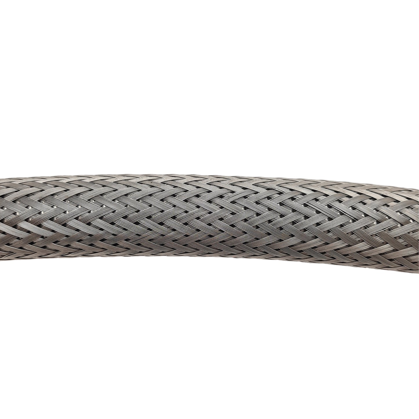 Used Stainless Steel Braided Flexible Hose, 1in NPT Male, ø1.1in OD, 36in Long