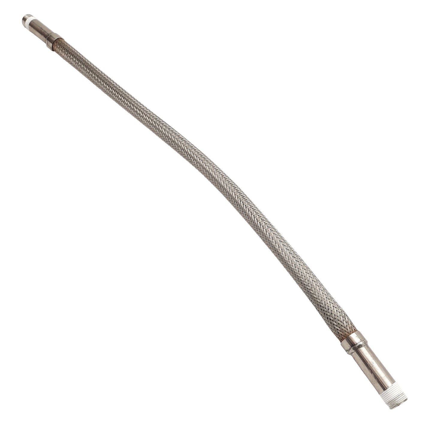 Used Stainless Steel Braided Flexible Hose, 1in NPT Male, ø1.1in OD, 36in Long