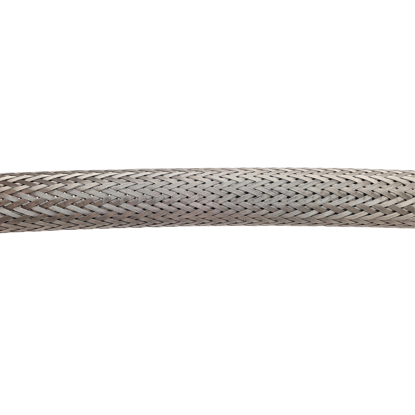 Used Stainless Steel Braided Flexible Hose, 1in NPT Male, ø1.1in OD, 48in Long