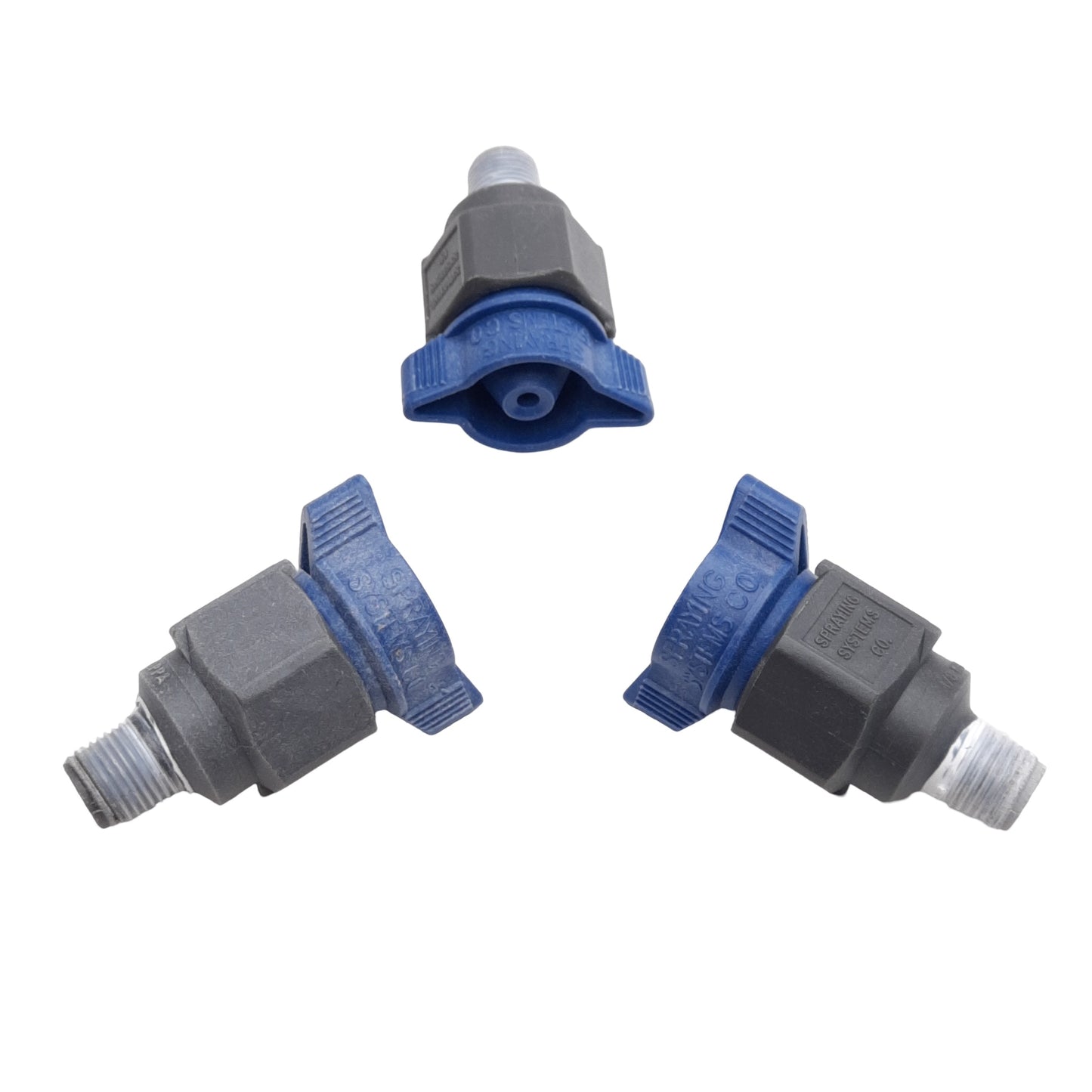 Used Lot of 3 Spraying Systems QPHA-10 ProMax Full Cone Nozzle 0.85-3.5GPM 1/8in NPT