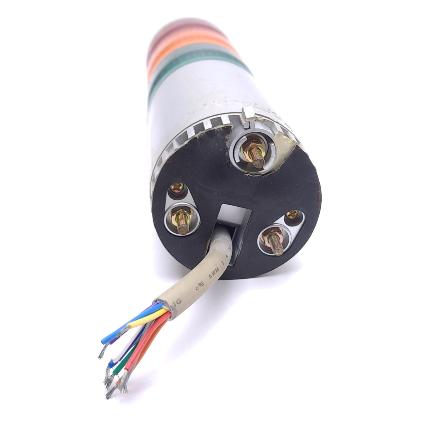 Used Patlite LME-302UFBW-RYG LED Signal Tower, ø60mm, 24VAC/DC, Red/Amber/Green