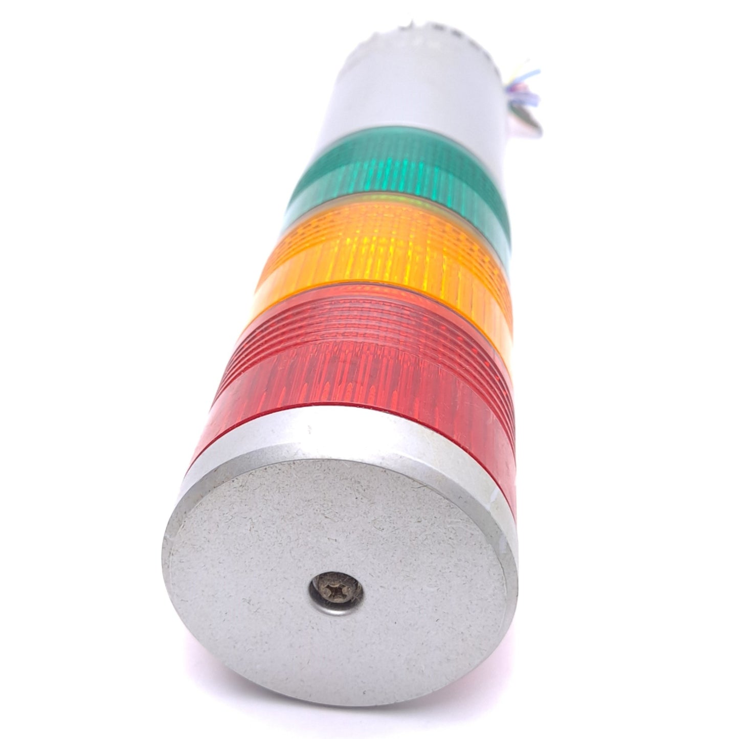 Used Patlite LME-302UFBW-RYG LED Signal Tower, ø60mm, 24VAC/DC, Red/Amber/Green