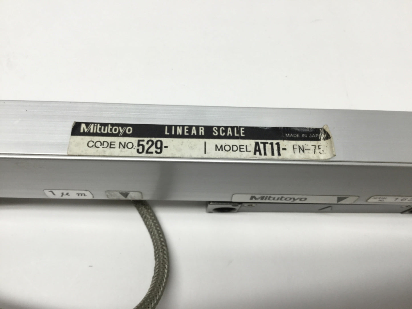 Used Mitutoyo AT11-FN-75 Linear Scale Encoder, 75mm Measuring Length, 1µm Resolution