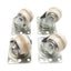 Used Lot of 4 Revvo LSL058NY2LT25 Swivel Caster Wheel, ø2-1/4 x 1-3/8in, 450lb
