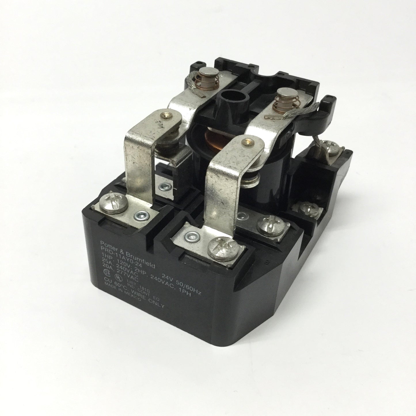 Used Potter & Brumfield PRD-11AY0-24 Power Relay DPDT, 24VAC Coil, 25A 240VAC Rating
