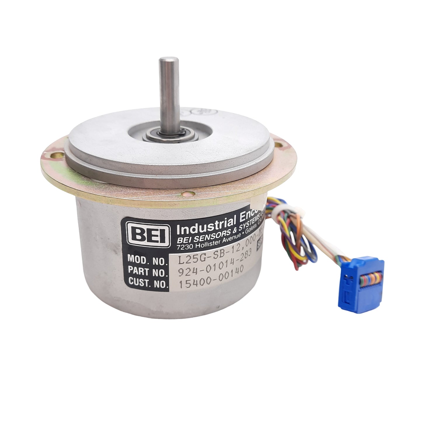 Used BEI L25G-SB-12,000-M5-ABZC-8830-LED-SC18-S Incremental Encoder 12000 Cycles/Turn