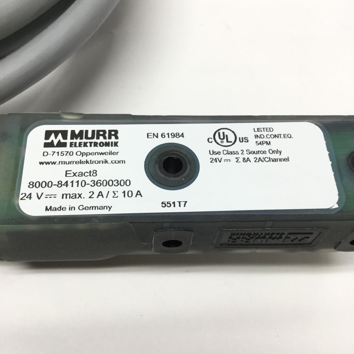 Used Murr Elektronik 8000-84110-3600300 Sensor Distribution Junction Box M8 4-Pole