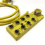 Used Brad Harrison BTY801N-FBB Junction Splitter Box 8-Port, M12 5-Pole, 4-Wire, NPN