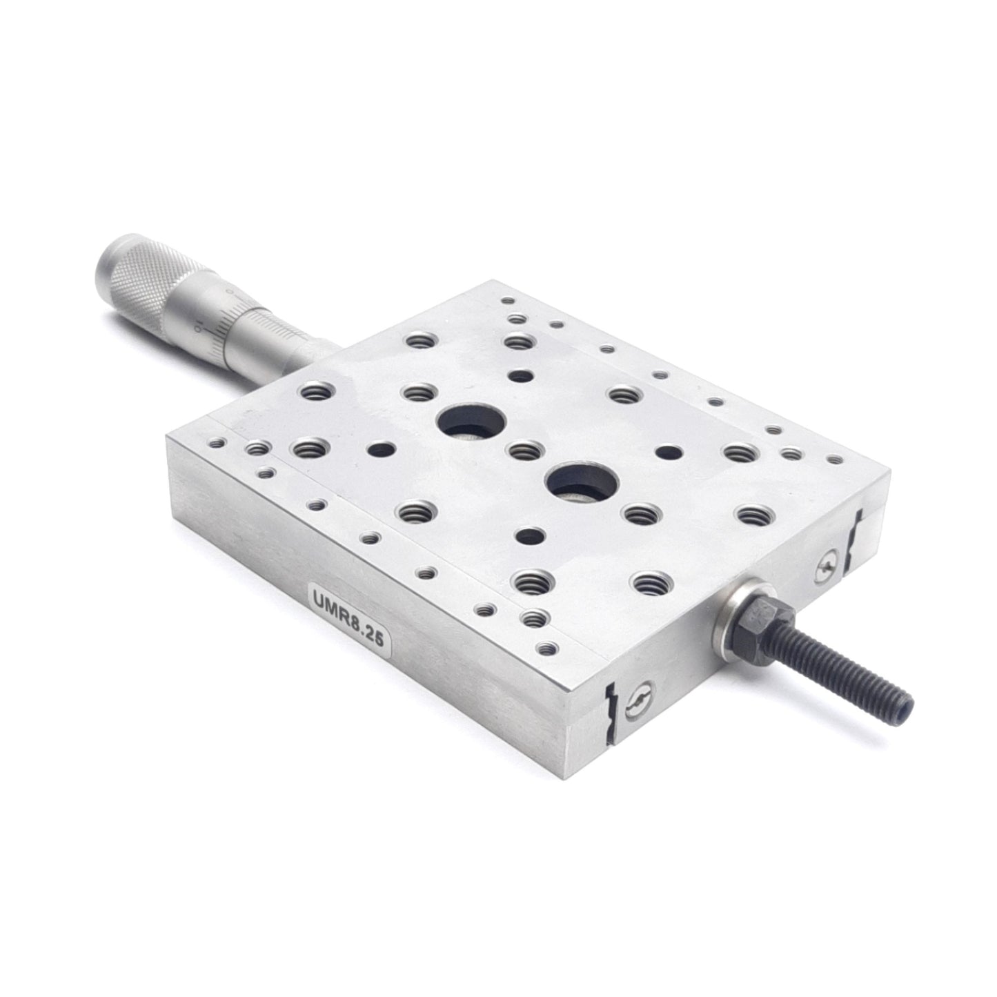Used Newport UMR8.25 Precision Linear Stage 22mm Travel 80 x 92mm Stage M6/M4 Thread