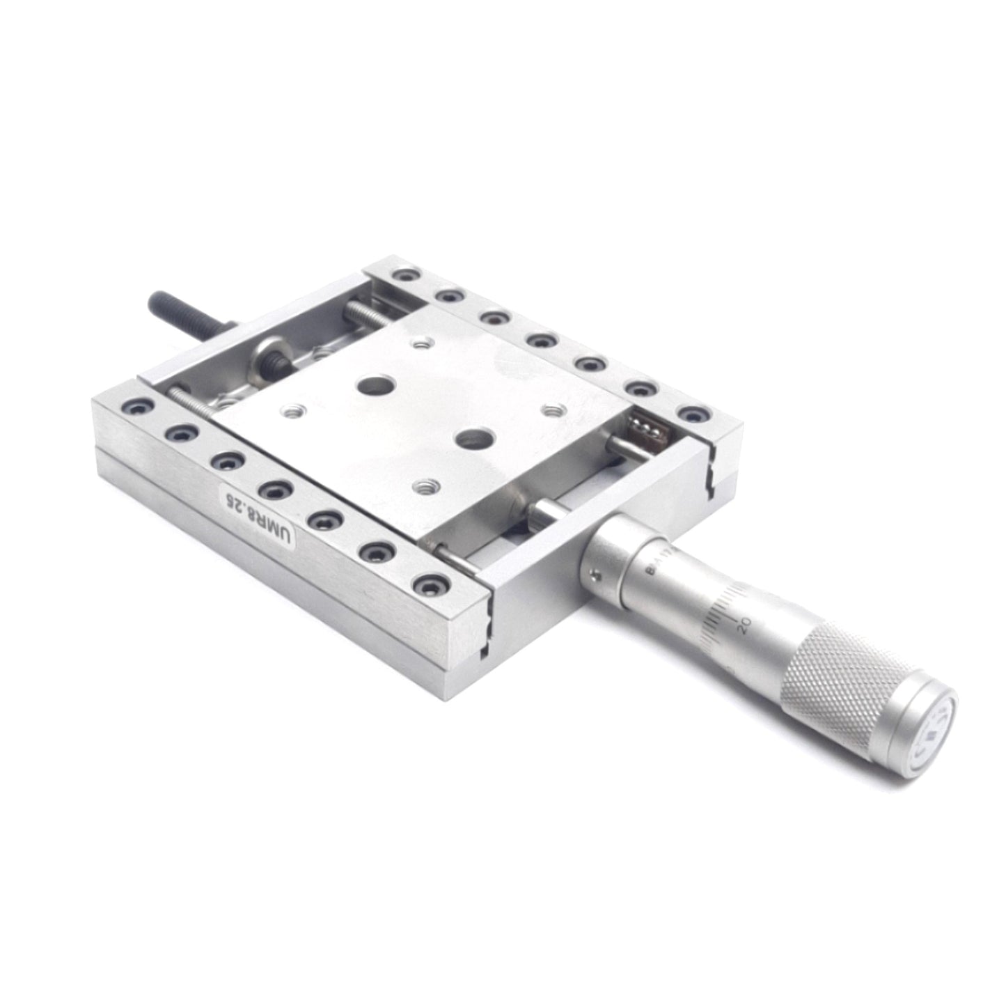 Used Newport UMR8.25 Precision Linear Stage 22mm Travel 80 x 92mm Stage M6/M4 Thread