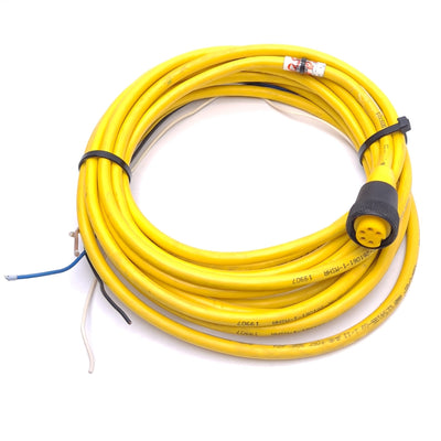 Used Banner MBCC-530 Single-Ended Cable Cordset, 7/8in 5-Pin Female, 20ft Length