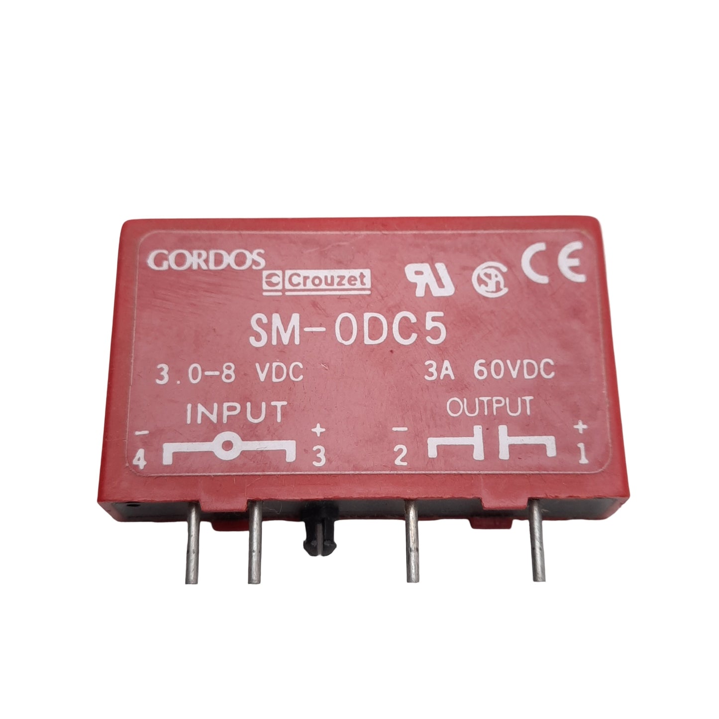 Used Lot of 5 Gordos Crouzet SM-ODC5 Relay Module, 3.0-8VDC Input, 3A 60VDC Output