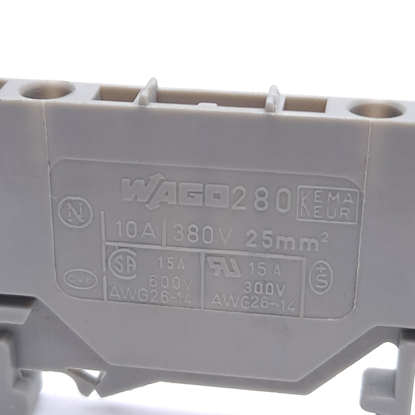 Used Lot of 15 Wago 280-606 Terminal Block, 4-Conductor, 1-Level, 2-Potential