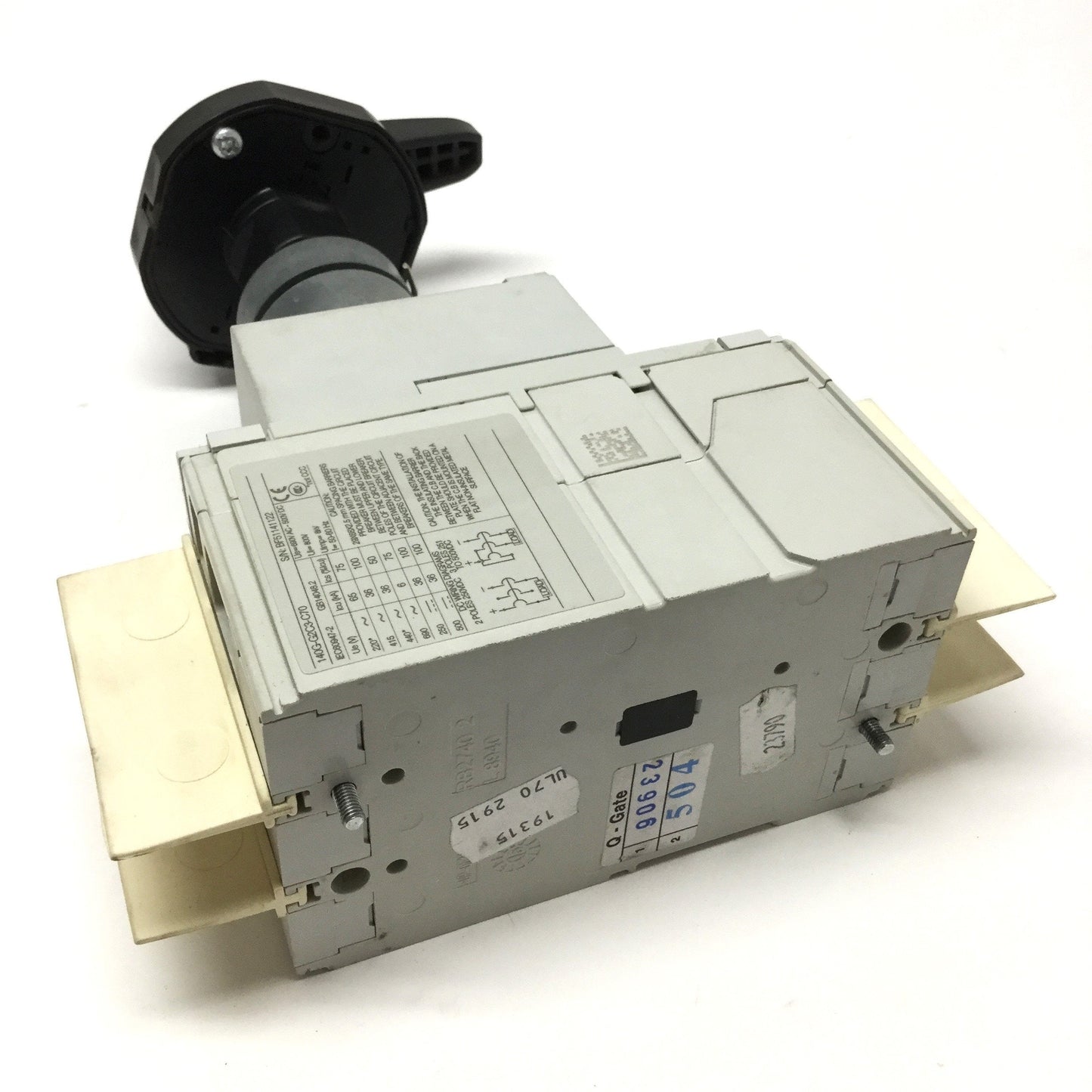 Used Allen Bradley 140G-G2C3-C70 Circuit Breaker 70A 600VAC 3-Pole w/Rotary Handle