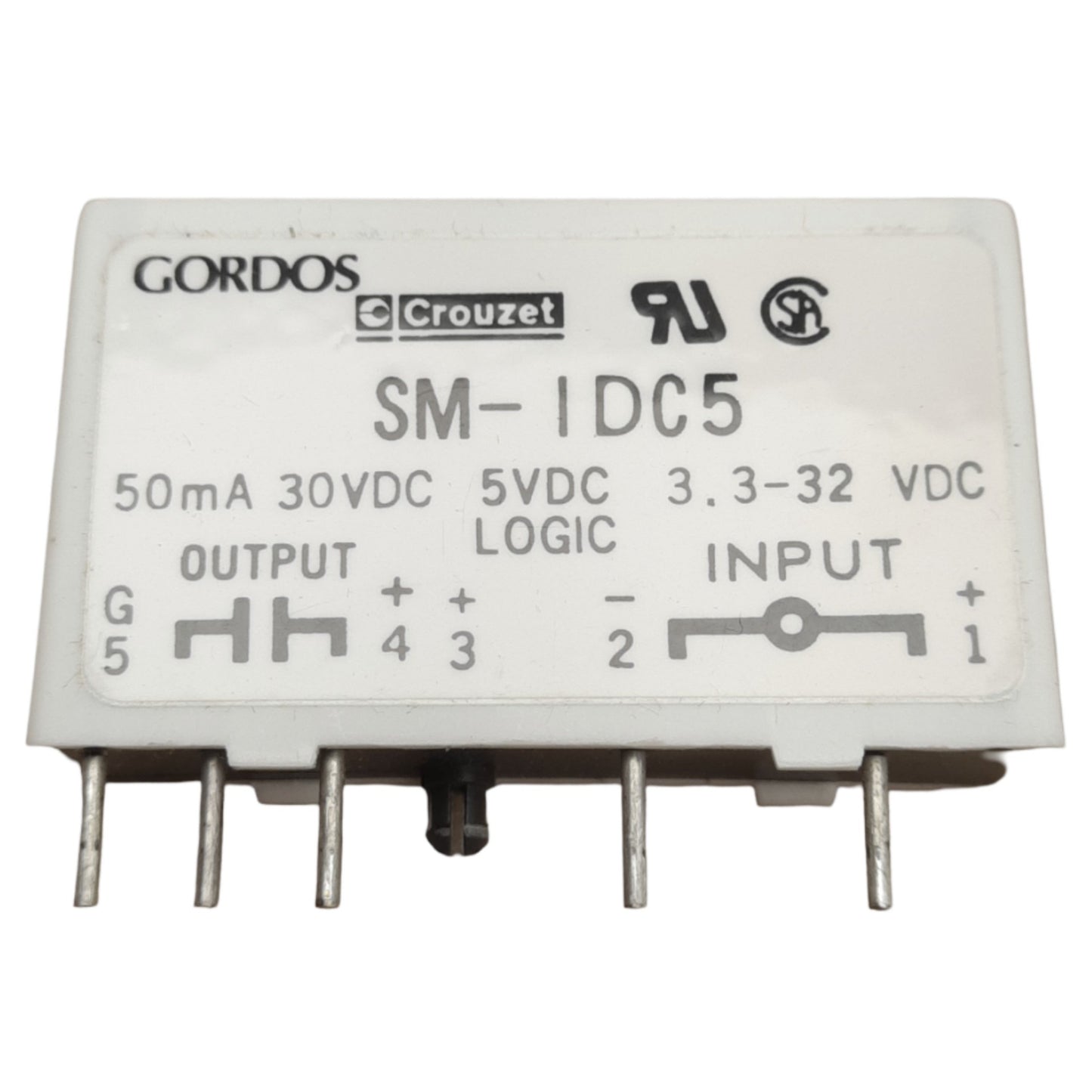 Used Lot of 5 Gordos Crouzet SM-IDC5 Relay Module, 3.3-32VDC Input, 50mA 30VDC Output