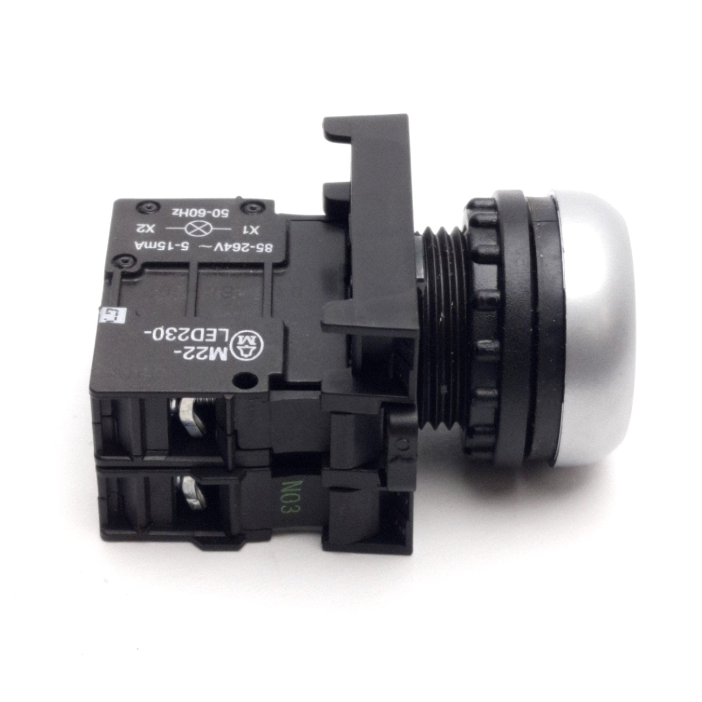 Used Moeller M22-DL-G-K10-230-G 22mm Pushbutton, 1NO Contact, Flush/Momentary