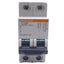 Used Merlin Gerin MG17446 Circuit Breaker, 15A 480Y/277VAC, 2-Pole, C Curve, DIN Rail