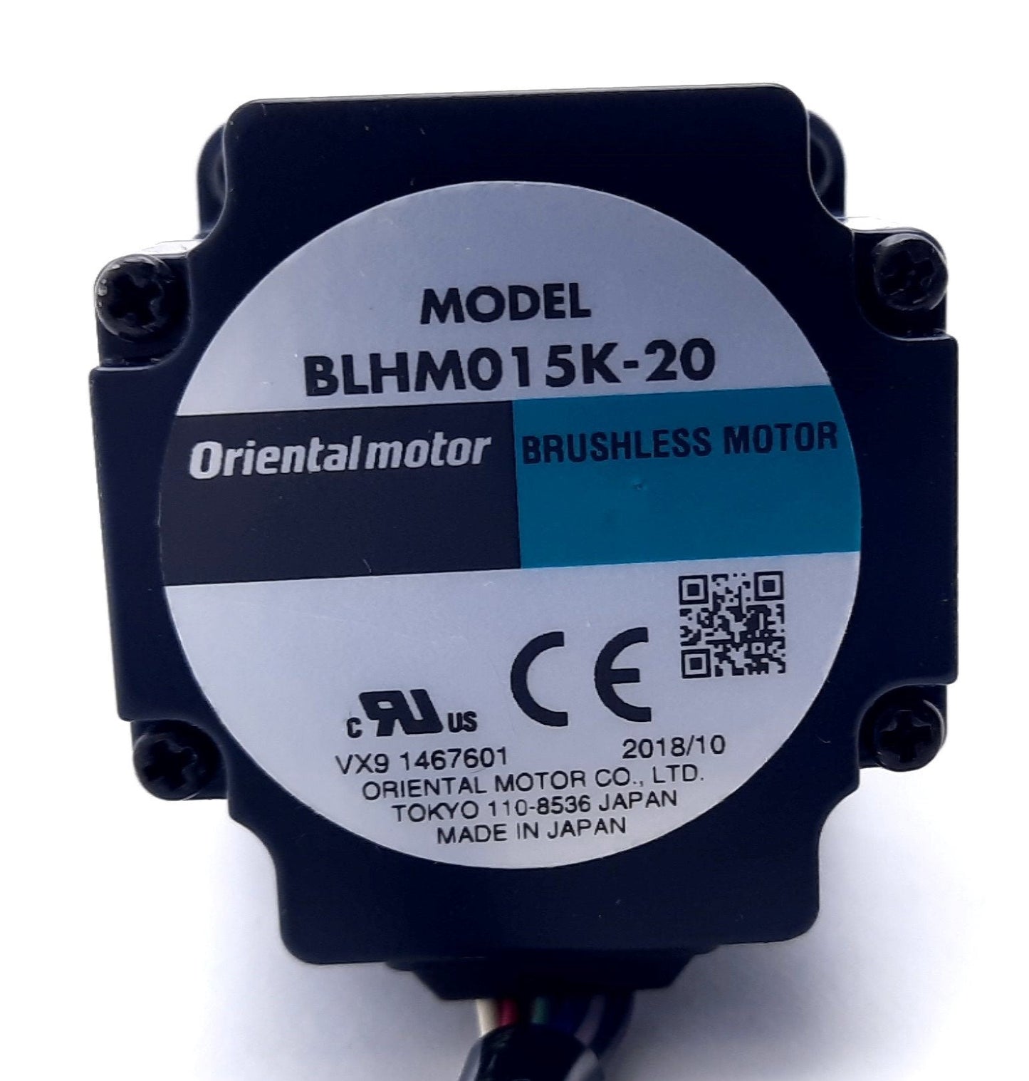 Used Oriental Motor BLHM015K-20 Brushless DC Gearmotor 24VDC, 15W, 20:1, 7.3lb-in