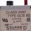 Used Lot of 2 Square D 9080GCB50 Circuit Breaker, 5A 250VAC/65VDC, 1-Pole, DIN Rail
