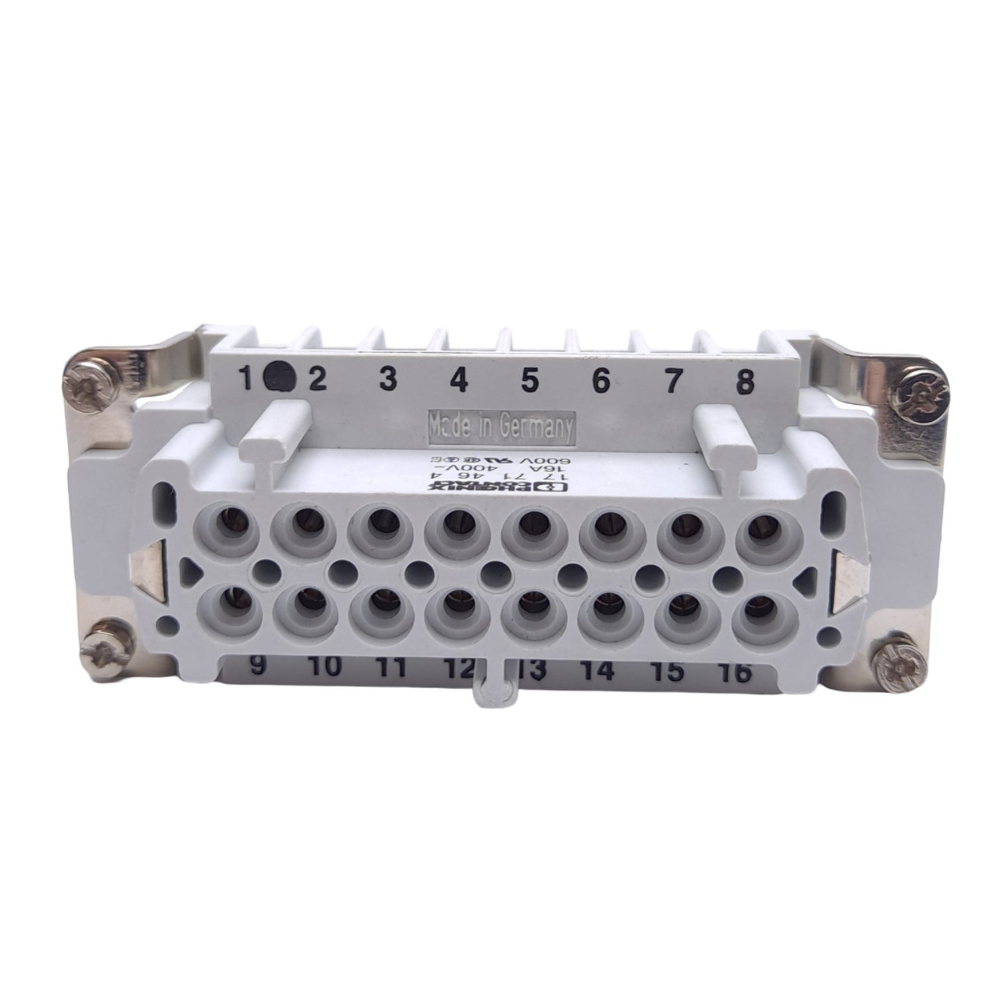 Used Phoenix Contact 1771464 HC-B 16-EBUS Contact Insert, Female 16-Position 500V 16A