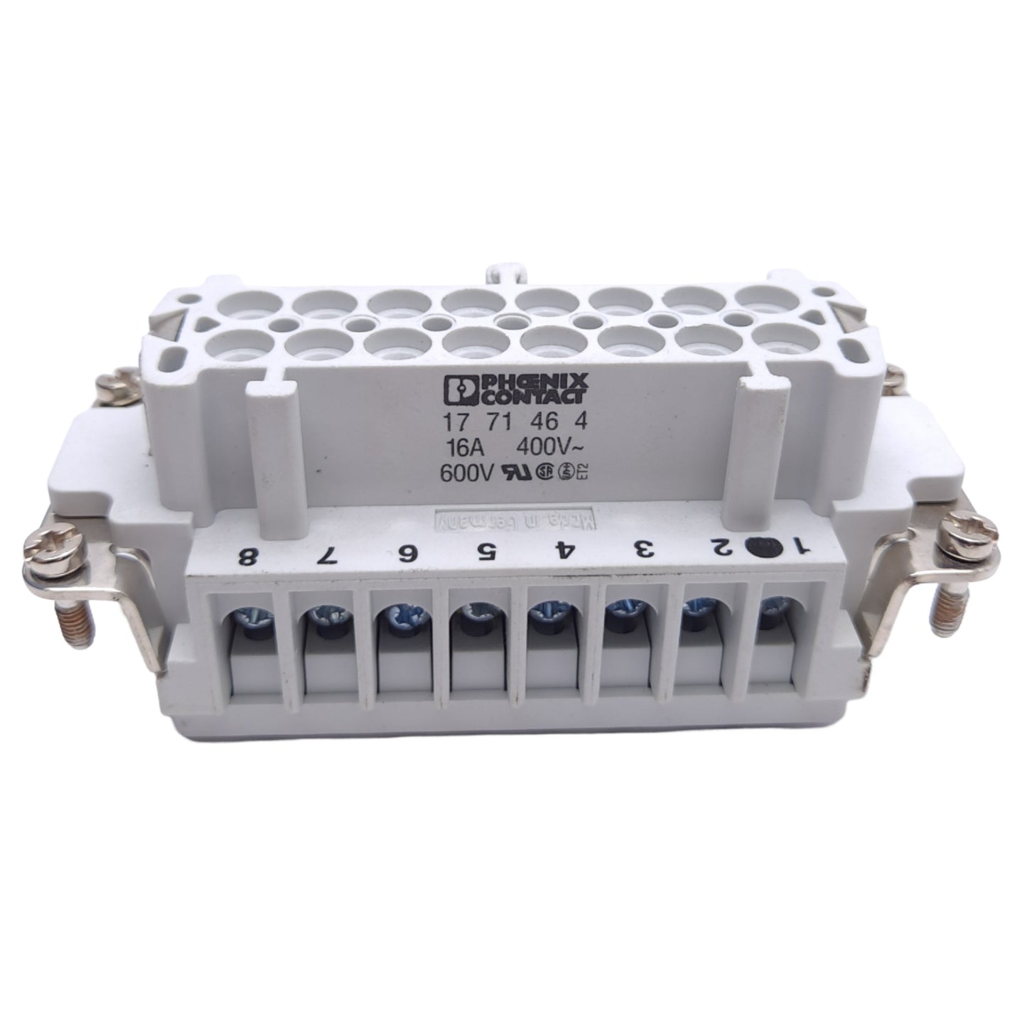 Used Phoenix Contact 1771464 HC-B 16-EBUS Contact Insert, Female 16-Position 500V 16A