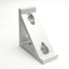 Used Lot of 4 Parker 20-102 Machined Aluminum Extrusion Gusset Angle Bracket 40 Ser