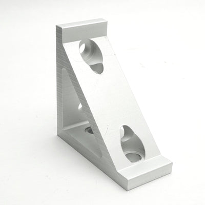 Used Lot of 4 Parker 20-102 Machined Aluminum Extrusion Gusset Angle Bracket 40 Ser