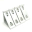 Used Lot of 4 Parker 20-102 Machined Aluminum Extrusion Gusset Angle Bracket 40 Ser