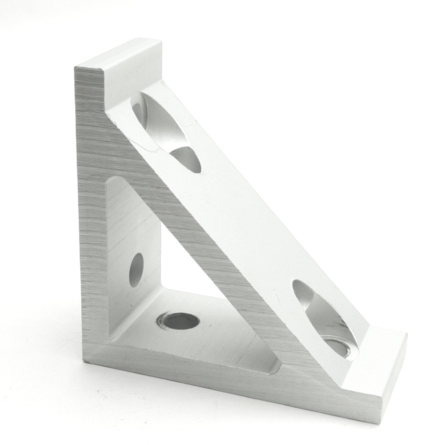 Used Lot of 4 Parker 20-102 Machined Aluminum Extrusion Gusset Angle Bracket 40 Ser