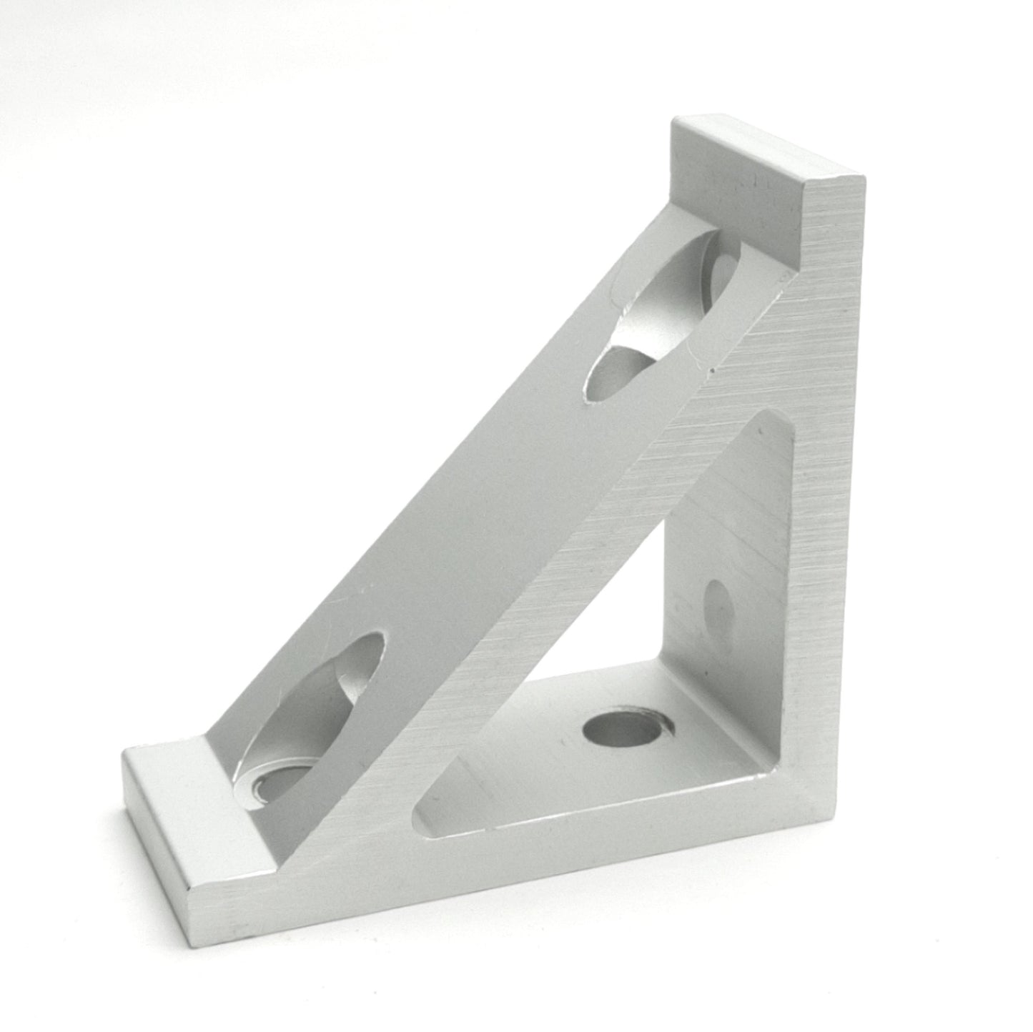 Used Lot of 4 Parker 20-102 Machined Aluminum Extrusion Gusset Angle Bracket 40 Ser