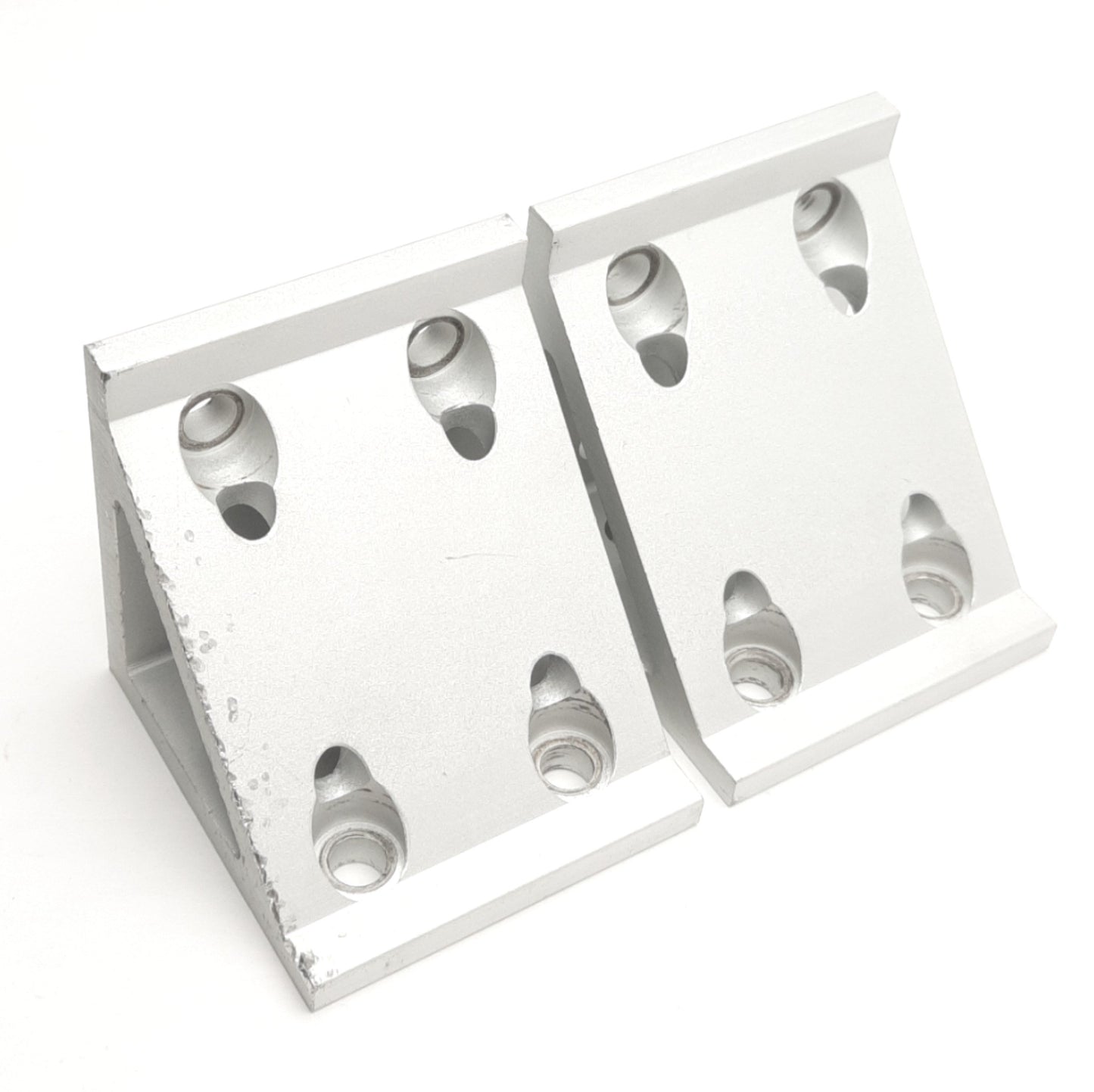 Used Lot of 2 Parker 20-103 Machine Gusset Angle Bracket 77mm x 77mm x 74mm 40-Series