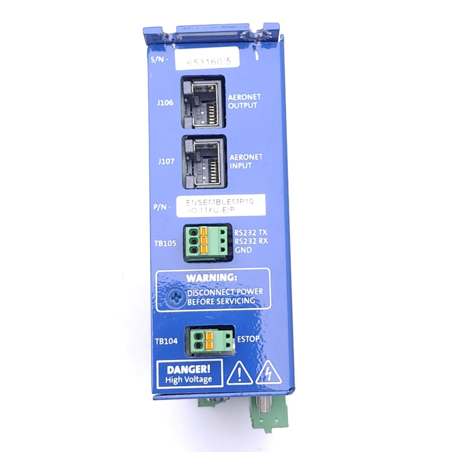 Used Aerotech ENSEMBLEMP10-IO-MXU-EIP Stepper Motor Drive, 1-Axis, Ethernet/RS-232
