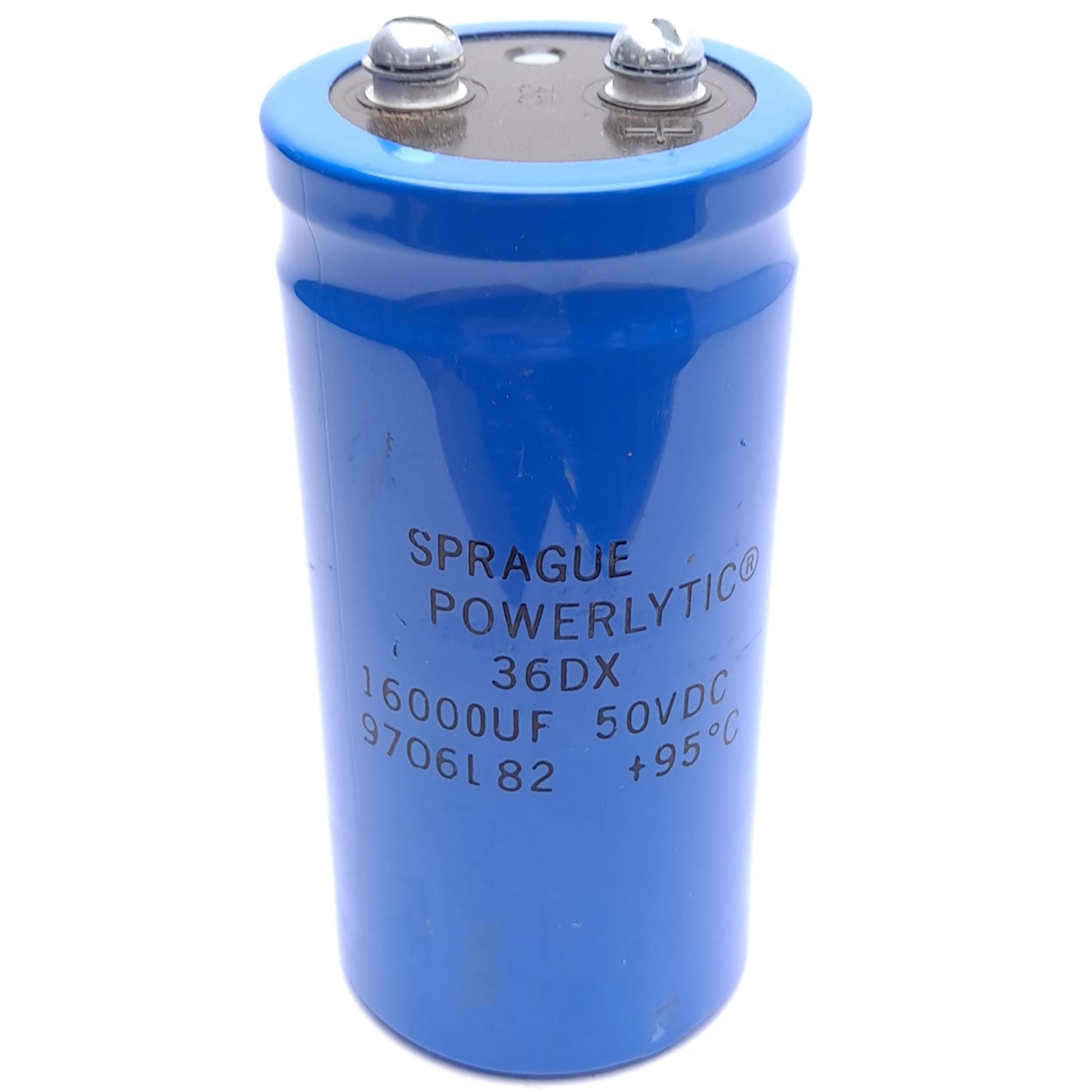 Used Sprague 36DX163G050BC2A Electrolytic Capacitor, Aluminum, 16000µF, 50VDC