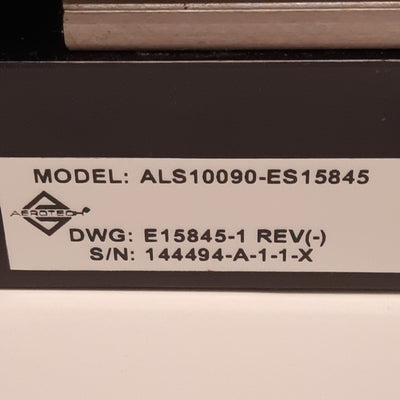 Used Aerotech ALS10090-ES15845 Linear Motorized Positioning Stage, 900mm Travel
