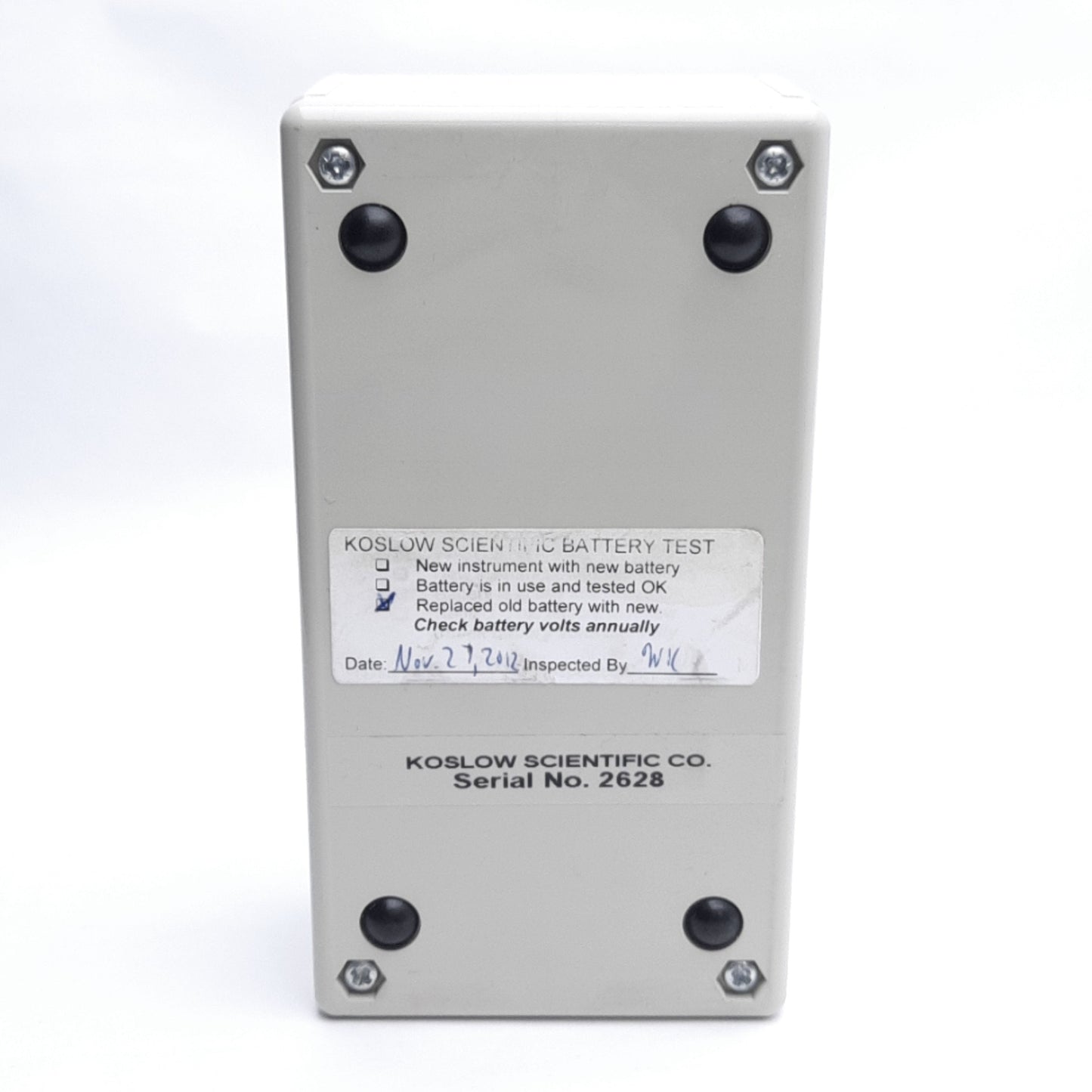 Used Koslow No. 2026 Passi-Tester Passivation Tester For Stainless Steels