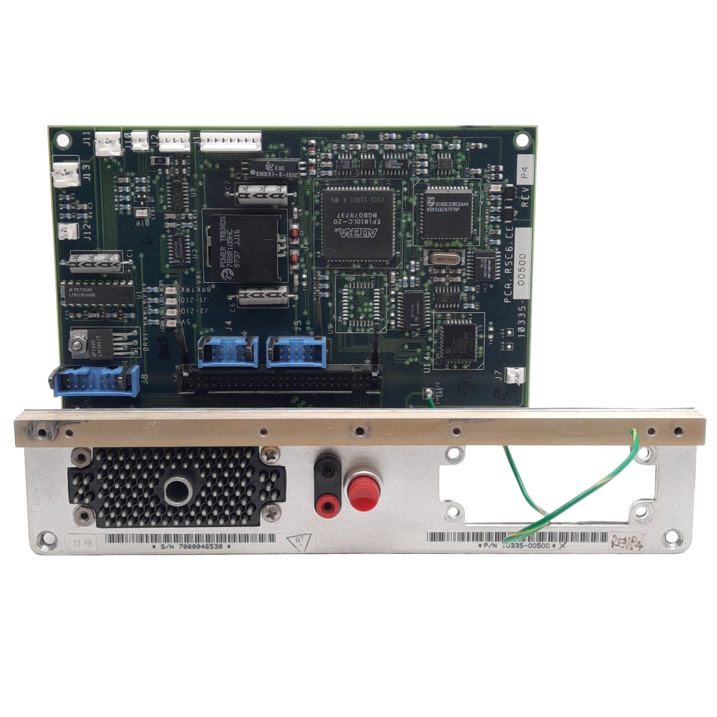 Used Adept 10335-00500 Rev. P4 PCA RSC6 Robot Signature Circuit Board, Grounded