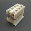Used Lot of 4 Square D 9080GD6 Terminal Block, 600V 170A, Screw Clamp, DIN Rail