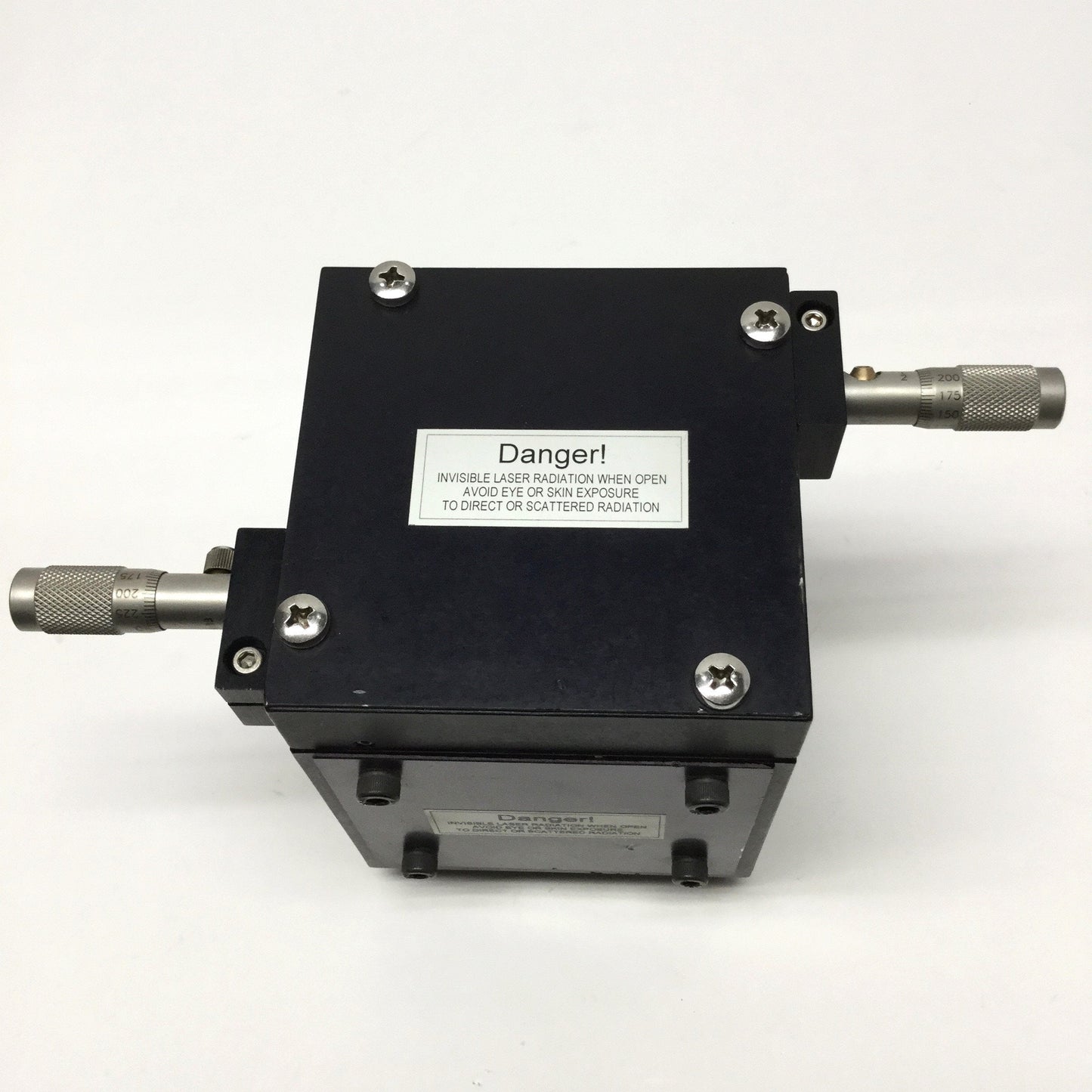 Used Spiricon Cube-Mount Adjustable Turning Mirror for YAG Laser Optics w/Micrometers