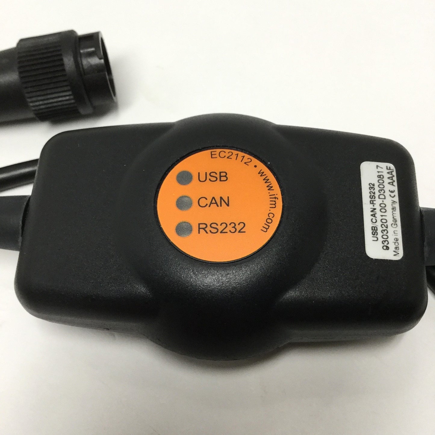 Used IFM EC2112 R360 CANfox PC Programming/Diagnosis Interface CAN/RS232 to USB