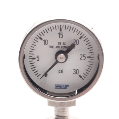 Used Wika M932.2C-A-PG321Z-U-A81A2 Sanitary Gauge, 0-30psi, 3/4in Tri-Clamp