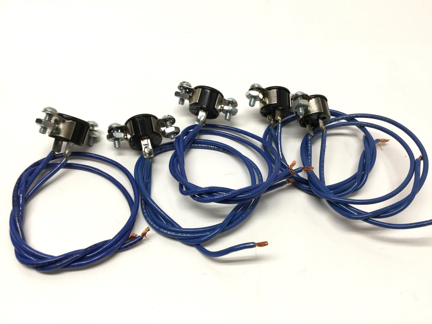 New – Open box Lot of 5 Cinch Jones S-302-AB Power Connector Sockets, 2-Pin Female, 250VAC 10A