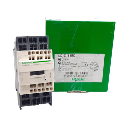 New Schneider Electric LC1D183BD Non-Reversing Contactor, 3-Phase 600VAC, 24VDC Coil
