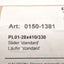 Used LinMot PL01-28x410/330 Slider 'Standard' For Linear Motor, ø28mm x 410mm