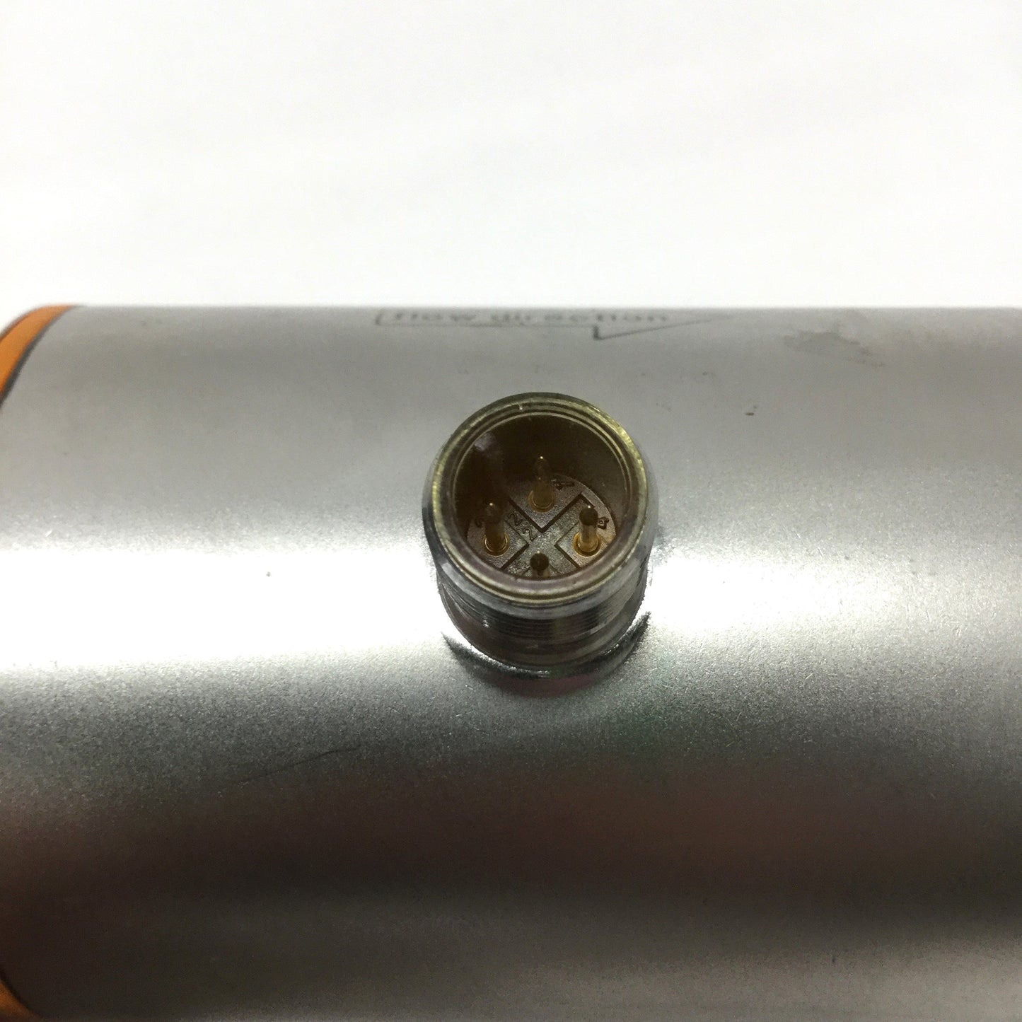 Used IFM SM6001 Magnetic Inductive Flow Meter Monitor, 6.6GPM, 19-30VDC, G1/2 Ports