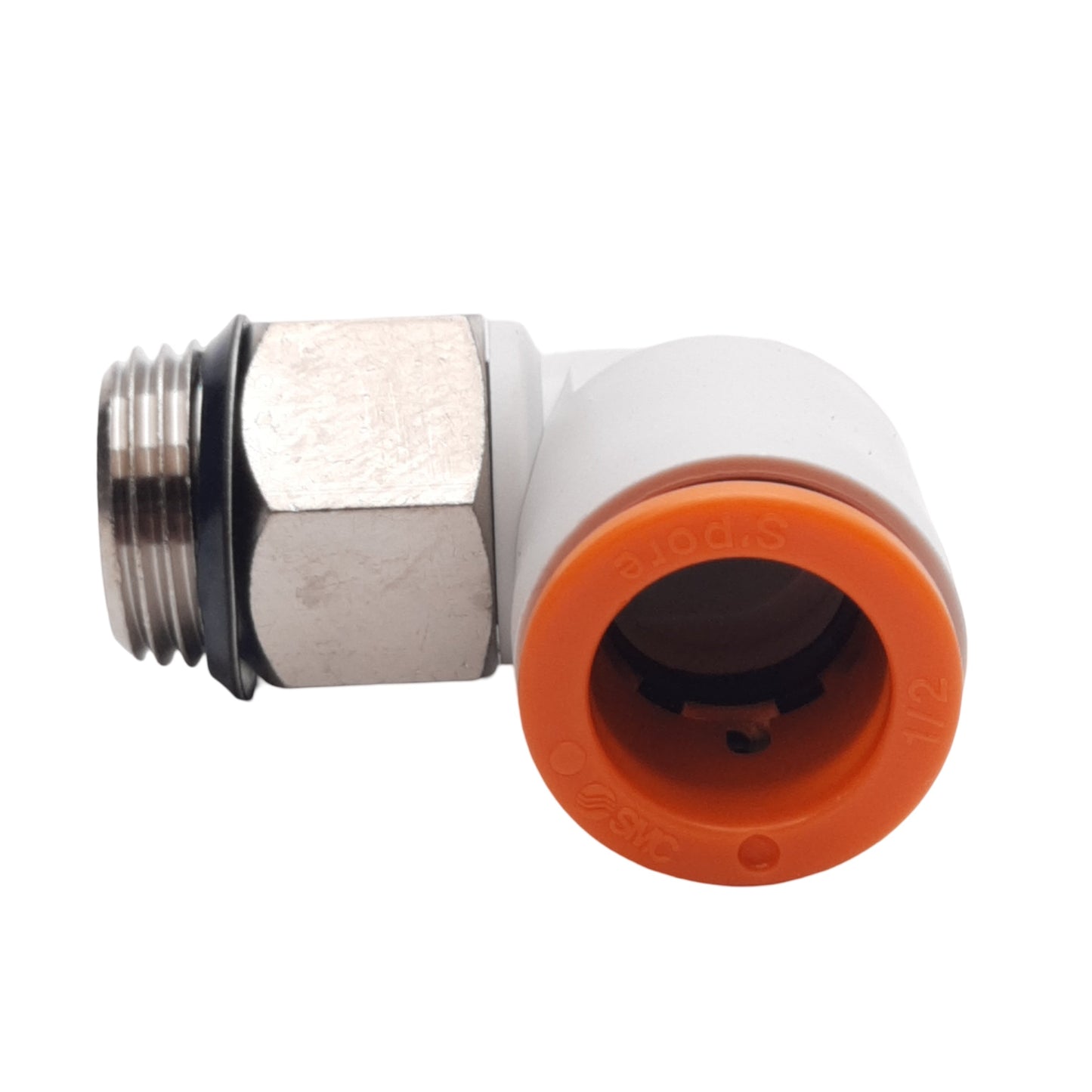 New Lot of 10 SMC KQ2L13-U03N Elbow Fitting -100kPa~1.0MPa, ø1/2in One-Touch, 3/8UNI