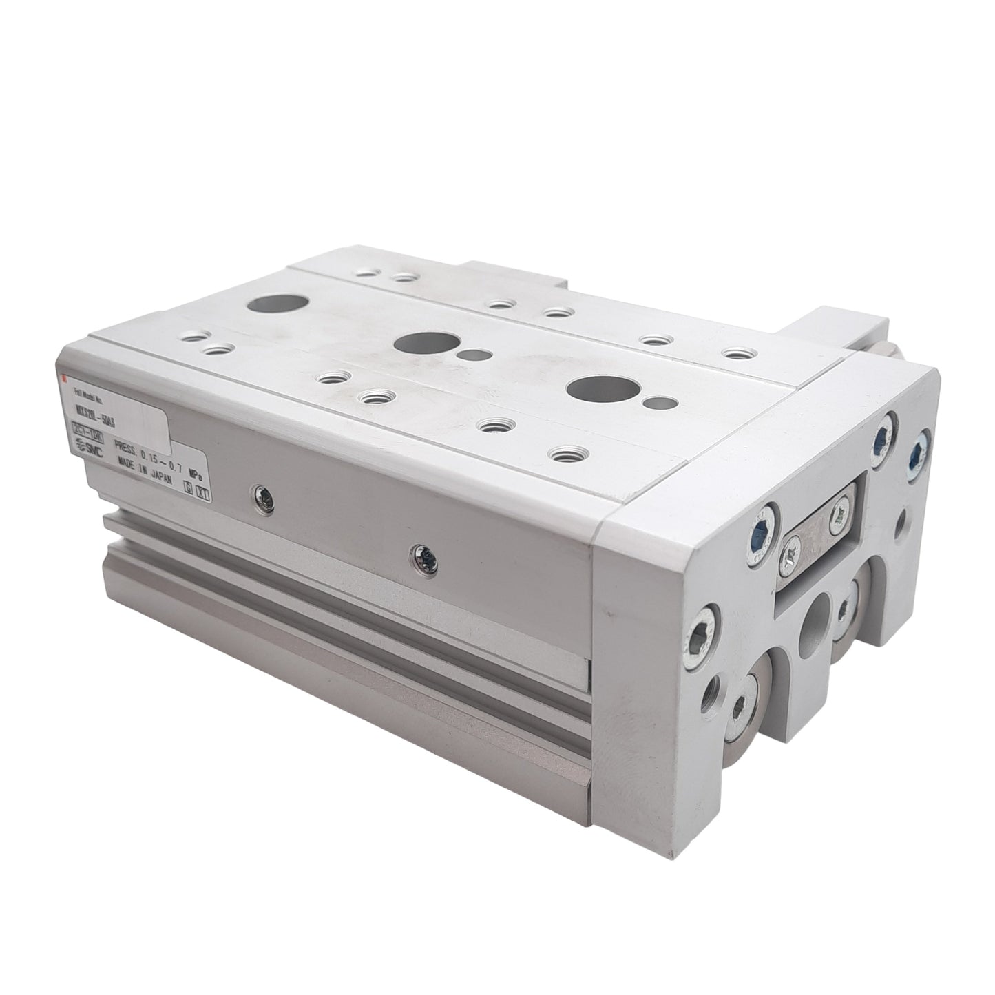 New SMC MXS20L-50AS Symmetric Type Air Slide Table, ø20mm Bore, 50mm Stroke, Rc1/8