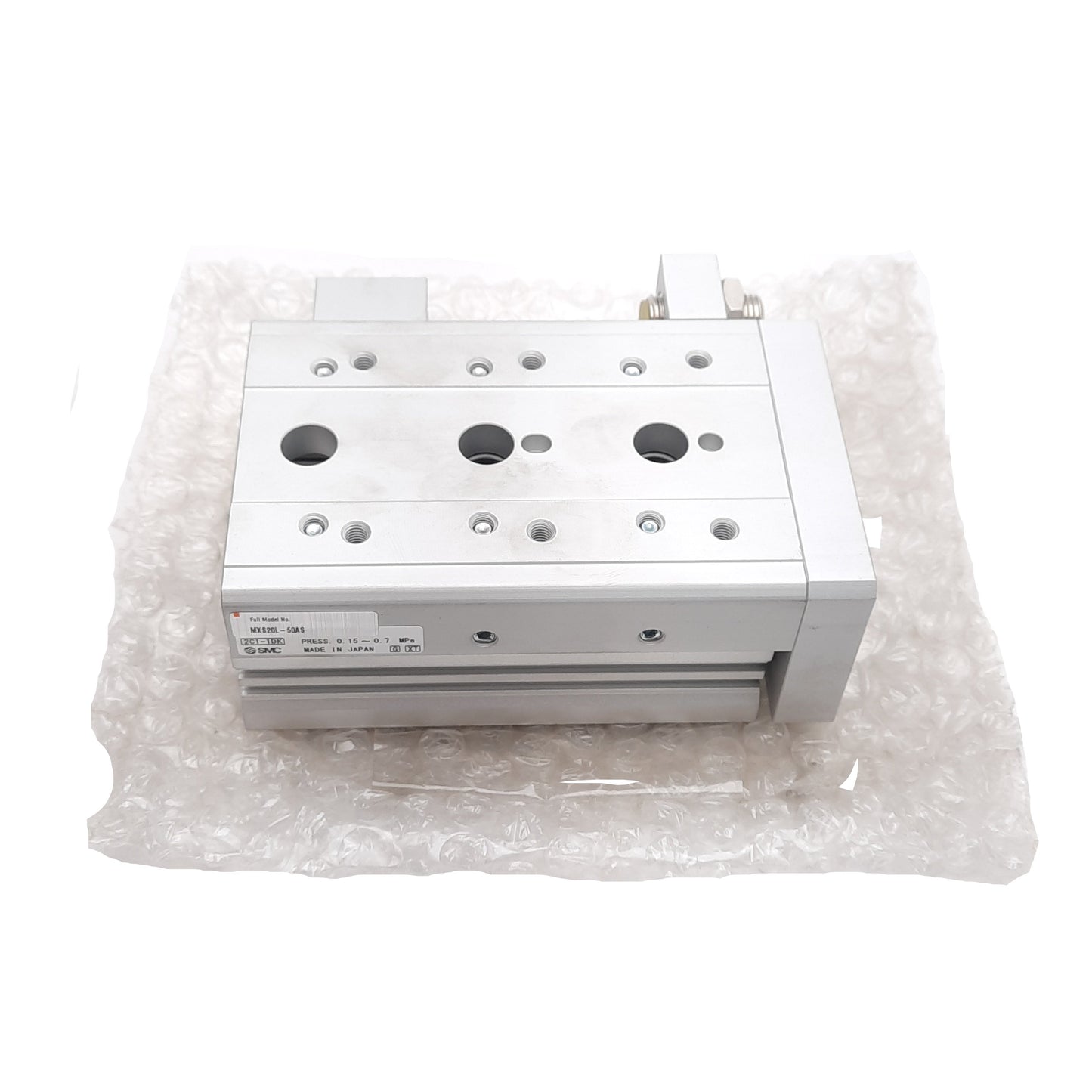 New SMC MXS20L-50AS Symmetric Type Air Slide Table, ø20mm Bore, 50mm Stroke, Rc1/8