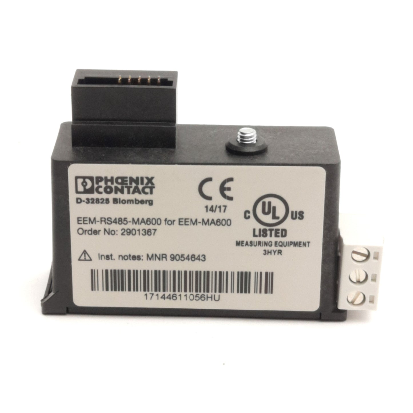New – Open box Phoenix Contact EEM-RS485-MA600 2901367 Communication Module For EEM-MA600
