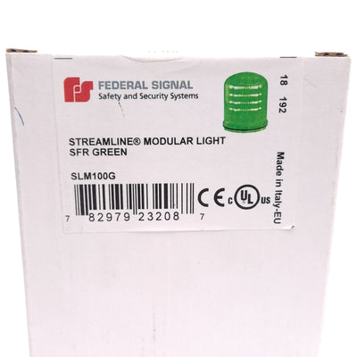 New Federal Signal SLM100G Modular LED Beacon, Green Lens, Steady/Flashing/Rotating
